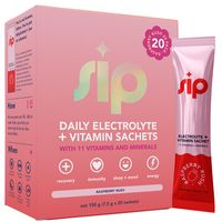 Sip Daily Electrolyte & Vitamin Sachets Raspberry Rush